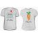 Парные футболки Любовь - морковь