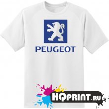 Футболка логотип peugeot