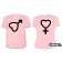 Парные футболки С прикольными гендерными символами