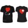 Парные футболки Сердце с розеткой