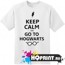 Футболка keel calm go to hogwarts