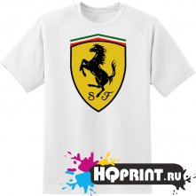 Футболка логотип Ferrari 