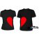 Парные футболки Две половинки сердца