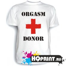 Футболка Orgasm donor