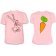Парные футболки Заяц с морковкой