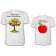Комплект футболок Яблоко от яблони 
