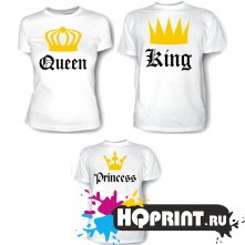 Комплект футболок Королевская семья (мама, папа, дочка)